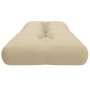 Cojín para sofá de palets de tela beige 120x40x12 cm de , Cojines para sillas y sofás - Ref: Foro24-360626, Precio: 36,99 €, ...