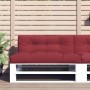 Cushion for pallet sofa in red wine fabric 120x40x12 cm by , Cushions for chairs and sofas - Ref: Foro24-360632, Price: 26,29...