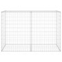 Gabion wall with galvanized steel covers 150x60x100 cm by vidaXL, fence panels - Ref: Foro24-147814, Price: 106,86 €, Discoun...