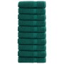 Guest towels 2 units 100% cotton green 70x140 cm 600 gsm by , Towels - Ref: Foro24-137334, Price: 108,99 €, Discount: %