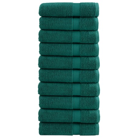 Guest towels 2 units 100% cotton green 70x140 cm 600 gsm by , Towels - Ref: Foro24-137334, Price: 108,99 €, Discount: %