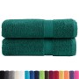 Hand towels 2 units 100% cotton green 50x100 cm 600 gsm by , Towels - Ref: Foro24-137329, Price: 19,08 €, Discount: %