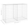 Gabion wall with galvanized steel covers 150x60x100 cm by vidaXL, fence panels - Ref: Foro24-147814, Price: 106,86 €, Discoun...