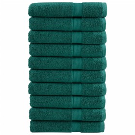 Premium towels 10 units 100% cotton green 100x200 cm 600 gsm by , Towels - Ref: Foro24-137343, Price: 223,99 €, Discount: %