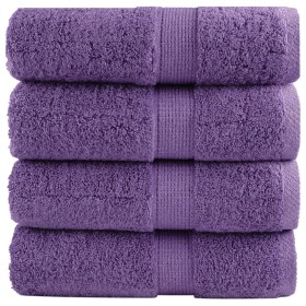 4 purple 100% cotton towels 30x30 cm 600 gsm by , Towels - Ref: Foro24-137348, Price: 12,99 €, Discount: %