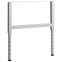 Werkbankstruktur 2 Stk. Metall 85x(69-95,5)cm grau von vidaXL, Tischbeine - Ref: Foro24-147934, Preis: 70,77 €, Rabatt: %