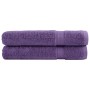 Toallas de sauna 2 uds 100% algodón morado 80x200 cm 600 gsm de , Toallas - Ref: Foro24-137362, Precio: 39,40 €, Descuento: %