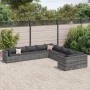 Garden sofa set with 10 pieces of synthetic gray rattan cushions by , Garden sets - Ref: Foro24-3308346, Price: 598,25 €, Dis...