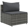 Gartensofa-Set und Kissen, 10-teilig, aus grauem Kunst-Rattan. von , Gartensets - Ref: Foro24-3308346, Preis: 598,25 €, Rabat...