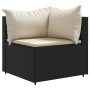 Set of garden sofas and cushions 10 pieces synthetic black rattan by , Garden sets - Ref: Foro24-3308344, Price: 686,58 €, Di...