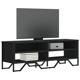 Engineered wood TV stand in black, 122x34x41 cm by , TV Furniture - Ref: Foro24-848569, Price: 87,99 €, Discount: %