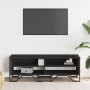 Mueble de TV madera de ingeniería negro 122x34x41 cm de , Muebles TV - Ref: Foro24-848569, Precio: 76,75 €, Descuento: %