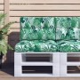 Cushions for pallets, 2 units, leaf print fabric. by , Cushions for chairs and sofas - Ref: Foro24-360679, Price: 41,97 €, Di...