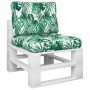 Cushions for pallets, 2 units, leaf print fabric. by , Cushions for chairs and sofas - Ref: Foro24-360679, Price: 41,97 €, Di...