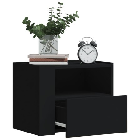 Wall-mounted bedside tables 2 units black 45x30x35 cm by , Nightstands - Ref: Foro24-848314, Price: 96,82 €, Discount: %