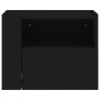 Mesitas de noche de pared 2 unidades negra 45x30x35 cm de , Mesitas de noche - Ref: Foro24-848314, Precio: 87,82 €, Descuento: %