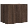 Mesita de noche de pared marrón roble 45x30x35 cm de , Mesitas de noche - Ref: Foro24-848337, Precio: 59,33 €, Descuento: %