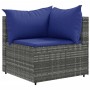 Gartensofa-Set und Kissen, 10-teilig, aus grauem Kunst-Rattan. von , Gartensets - Ref: Foro24-3308327, Preis: 562,61 €, Rabat...