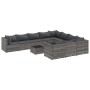 Garden sofa set 11 pieces and gray synthetic rattan cushions by , Garden sets - Ref: Foro24-3308338, Price: 621,99 €, Discoun...