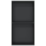 Shower niche in matte black stainless steel, 32x62x9 cm by , Shower walls and screens - Ref: Foro24-4005134, Price: 123,48 €,...