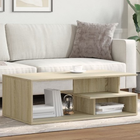 Mesa de centro madera de ingeniería roble Sonoma 102x55x35 cm de , Mesas de centro - Ref: Foro24-848012, Precio: 80,99 €, Des...