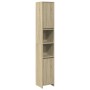 Armario de baño madera contrachapada color roble 30x30x183,5 cm de , Muebles de baño - Ref: Foro24-849608, Precio: 70,59 €, D...