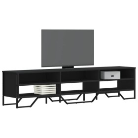 Engineered wood TV stand in black, 180x34x41 cm by , TV Furniture - Ref: Foro24-848574, Price: 116,99 €, Discount: %