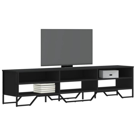 Engineered wood TV stand in black, 180x34x41 cm by , TV Furniture - Ref: Foro24-848574, Price: 101,95 €, Discount: %