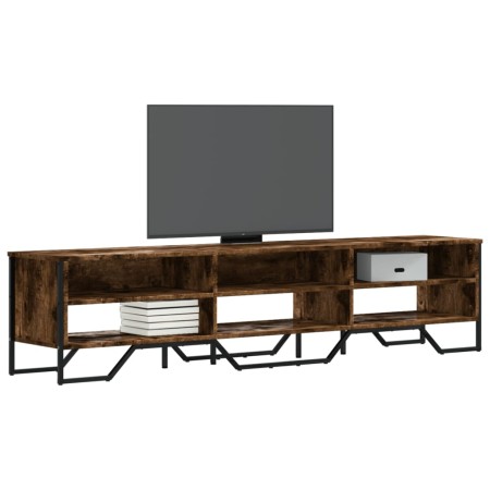 Mueble de TV madera de ingeniería roble ahumado 180x34x41 cm de , Muebles TV - Ref: Foro24-848576, Precio: 113,17 €, Descuent...