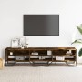 Engineered wood TV stand in smoked oak, 180x34x41 cm by , TV Furniture - Ref: Foro24-848576, Price: 98,98 €, Discount: %