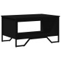 Mesa de centro madera de ingeniería negra 75x51x40 cm de , Mesas de centro - Ref: Foro24-848484, Precio: 54,99 €, Descuento: %