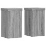 Soportes de plantas 2 uds madera gris Sonoma 10x10x18 cm de , Soportes para macetas - Ref: Foro24-852884, Precio: 21,65 €, De...