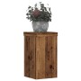 Soportes de plantas 2 uds madera roble envejecido 10x10x18 cm de , Soportes para macetas - Ref: Foro24-852886, Precio: 23,17 ...