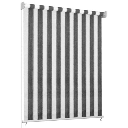 Anthrazitgrau-weiß gestreiftes Rollo 60x230 cm von vidaXL, Jalousien und Jalousien - Ref: Foro24-312692, Preis: 31,76 €, Raba...