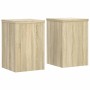 Soportes de plantas 2 uds madera roble Sonoma 20x20x30 cm de , Soportes para macetas - Ref: Foro24-852899, Precio: 36,49 €, D...