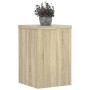 Plant stands 2 units oak wood Sonoma 25x25x35 cm by , Pot stands - Ref: Foro24-852908, Price: 43,99 €, Discount: %