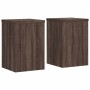 Soportes de plantas 2 uds madera marrón roble 20x20x30 cm de , Soportes para macetas - Ref: Foro24-852903, Precio: 37,36 €, D...