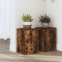 Plant stands 2 units smoked oak wood 20x20x30 cm by , Pot stands - Ref: Foro24-852901, Price: 36,49 €, Discount: %