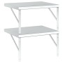 Wall shelves 2 units stainless steel silver 50x40 cm by , Shelves and shelves - Ref: Foro24-3214508, Price: 63,69 €, Discount: %