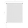 Weißes HDPE-Außenrollo 60x140 cm von vidaXL, Jalousien und Jalousien - Ref: Foro24-312627, Preis: 26,99 €, Rabatt: %