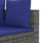 6-piece garden furniture set with gray synthetic rattan cushions by , Garden sets - Ref: Foro24-3308423, Price: 386,89 €, Dis...