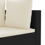 Gartensofa-Set und Kissen, 8-teilig, aus schwarzem Kunststoff-Rattan. von , Gartensets - Ref: Foro24-3308384, Preis: 546,41 €...