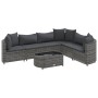 7-piece garden sofa set with gray synthetic rattan cushions by , Garden sets - Ref: Foro24-3308378, Price: 436,73 €, Discount: %