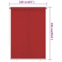 Persiana enrollable de jardín HDPE rojo 160x230 cm de vidaXL, Persianas y estores - Ref: Foro24-312905, Precio: 41,66 €, Desc...