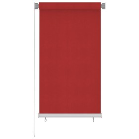 Roll-up garden blind in red HDPE 80x140 cm by vidaXL, Blinds and blinds - Ref: Foro24-312888, Price: 28,99 €, Discount: %