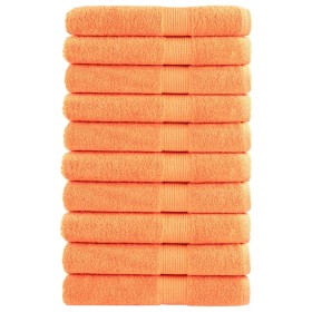 Sauna towels 10 pcs 100% cotton orange 80x200 cm 600 gsm by , Towels - Ref: Foro24-137388, Price: 174,99 €, Discount: %