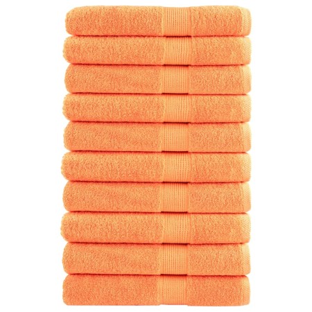 Sauna towels 10 pcs 100% cotton orange 80x200 cm 600 gsm by , Towels - Ref: Foro24-137388, Price: 175,18 €, Discount: %