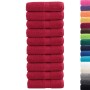 Toallas 10 unidades 100% algodón rojo 30x30 cm 600 gsm de , Toallas - Ref: Foro24-137397, Precio: 18,30 €, Descuento: %