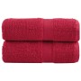 Toallas 2 unidades 100% algodón rojo 30x30 cm 600 gsm de , Toallas - Ref: Foro24-137395, Precio: 9,95 €, Descuento: %