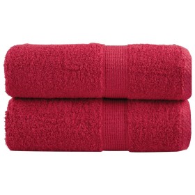 Toallas 2 unidades 100% algodón rojo 30x30 cm 600 gsm de , Toallas - Ref: Foro24-137395, Precio: 9,95 €, Descuento: %